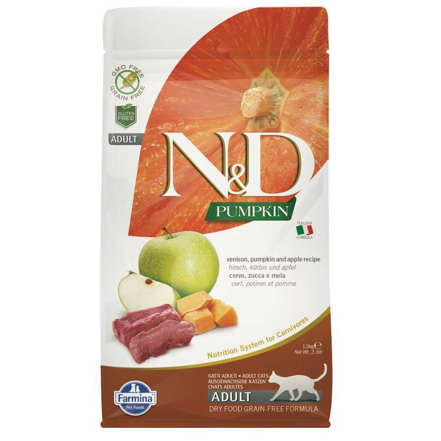 N&amp;D Balkabaklı Geyik Etli Elmalı Kedi maması 5 Kg Özel Kedi Maması N &amp; D