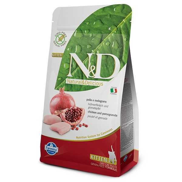 N&amp;D Tahılsız Tavuk Nar Yavru Hamile Emziren Kedi Maması 1.5 Kg Özel