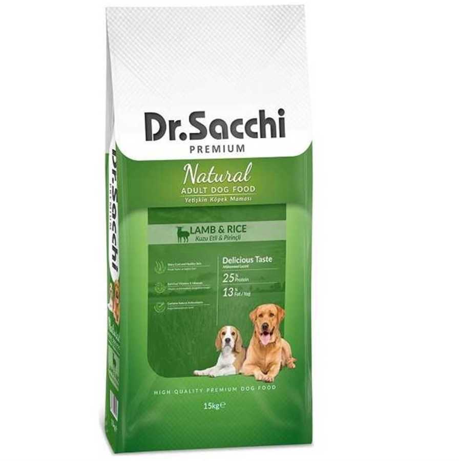 Dr.Sacchi Lamb Rice Köpek Maması 15 Kg Yetişkin Köpek Maması Dr.Sacchi
