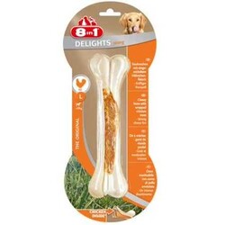 8 in 1 Delights Bones Köpekler İçin Ağız Bakım Pres Kemiği Large