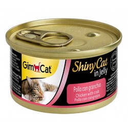 GimCat Shinycat Konserve Kedi Maması Tavuklu Yengeçli 70 Gr