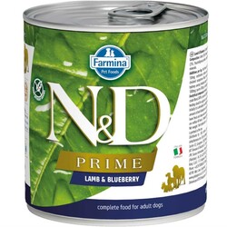 N&D Prime Kuzu Yaban Mersini Köpek Konserve Maması 285 Gr