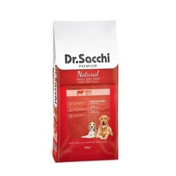 Dr.Sacchi Natural Beef Yetişkin Köpek Maması 15 Kg