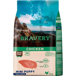 Bravery Tahılsız Tavuklu Küçük Irk Yavru Köpek Maması 2 Kg