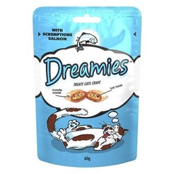 Dreamies İçi Dolgulu Somonlu Kıtır Kedi Ödülü 60 Gr