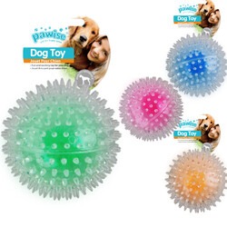 Pawise Flash Bouncer Ball Işıklı Şeffaf Plastik Top Köpek Oyuncağı 12 cm