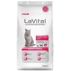 La Vital Somonlu Kısırlaştırılmış Kedi Maması 1.5 Kg