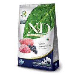 N&D Kuzu Etli Yaban Mersinli Tahılsız Medium Maxi Köpek Maması 12 Kg