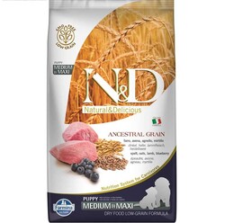 N&D Düşük Tahıllı Kuzulu Medium Maxi Yavru Köpek Maması 2.5 kg