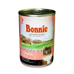 Bonnie Jöle İçinde Parçacıklı Somonlu Kedi Konservesi 400 gr
