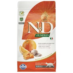 N&D Balkabaklı Balıklı Portakallı Kedi Maması 1.5 Kg