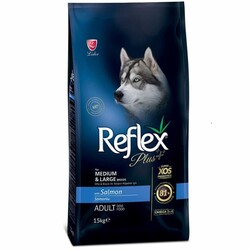 Reflex Plus Orta ve Büyük Irk Yetişkin Köpekler için Somonlu Köpek Maması 3 kg