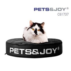 Pets Joy Kedi ve Köpek Yatağı Kahverengi Siyah 60x10x60 Cm