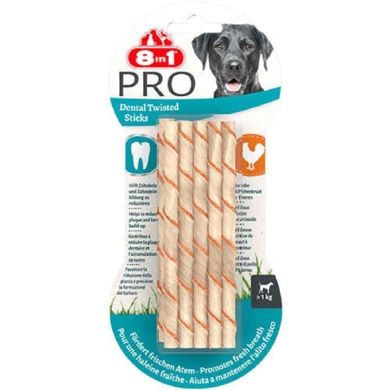 8in1 Delights ProDental Köpekler İçin Twisted Sticks 10'Lu