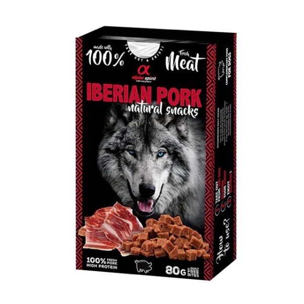 Alpha Spirit Doğal Atıştırmalık Domuz Etli Janbon Köpek Ödülü 80 Gr