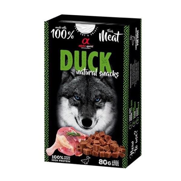 Alpha Spirit Doğal Atıştırmalık Ördek Etli Köpek Ödülü 80 Gr