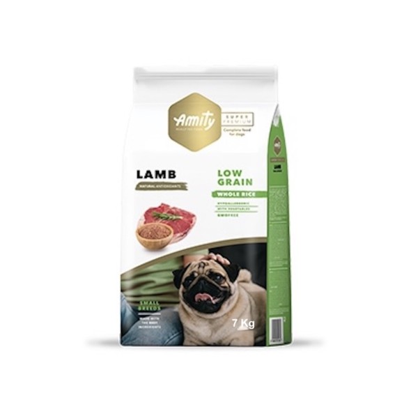 Amıty Süper Premium Low Düşük Tahıllı Yetişkin Mini Adult Kuzu Etli Köpek Maması 7 Kg