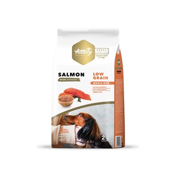 Amıty Süper Premium Low Düşük Tahıllı Yetişkin Mini Adult Somon Balıklı Köpek Maması 2 Kg