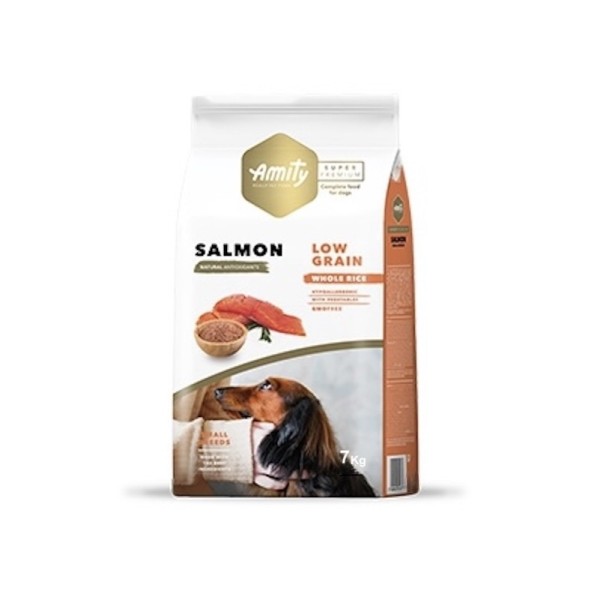 Amıty Süper Premium Low Düşük Tahıllı Yetişkin Mini Adult Somon Balıklı Köpek Maması 7 Kg
