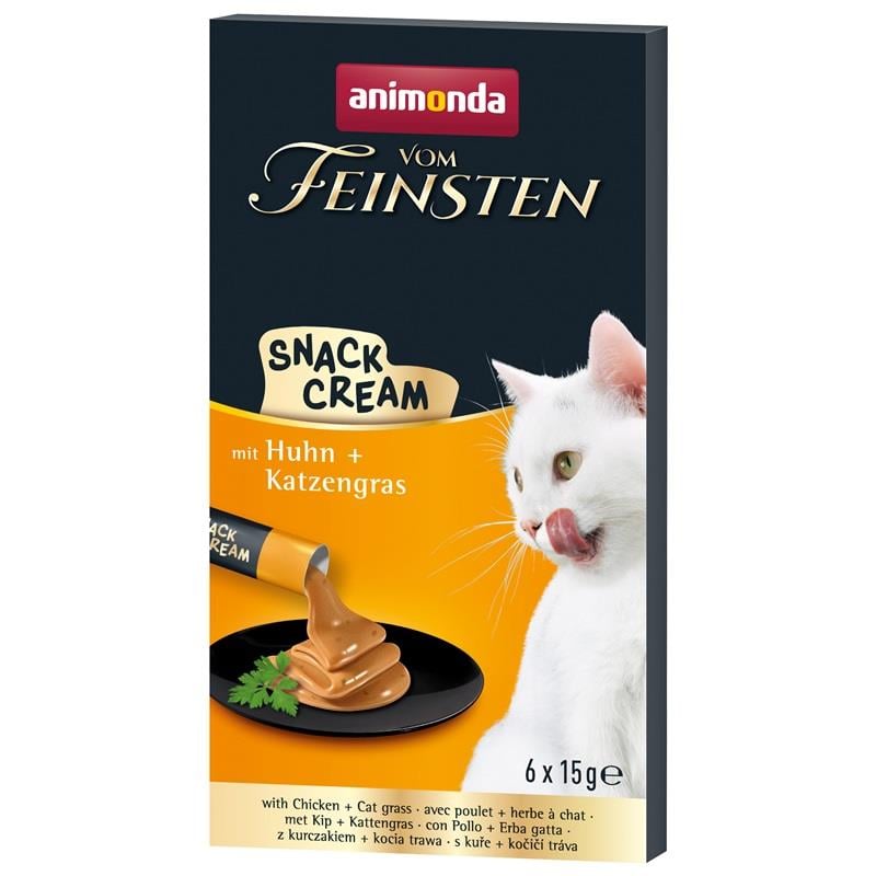 Animonda Snack Carny Tavuklu & Kedi Otlu Kedi Kreması 6x15 Gr