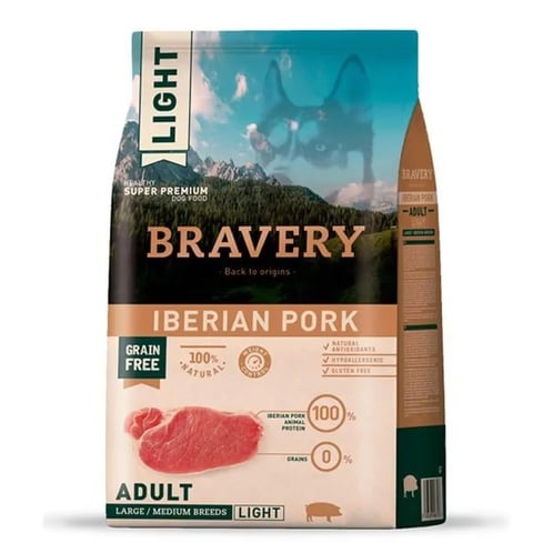 Bravery Tahılsız Iberya Domuzlu Light Büyük Orta Irk Köpek Maması 4 Kg