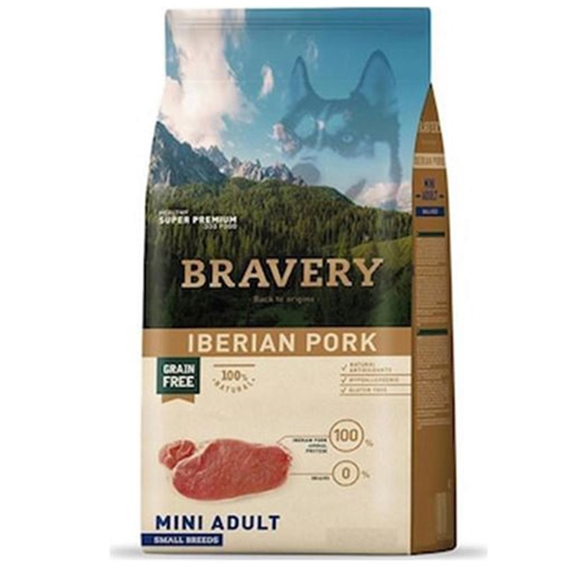 Bravery Tahılsız Köpek Maması Domuzlu Küçük Irk 7 kg