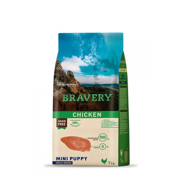 Bravery Tahılsız Tavuklu Küçük Irk Yavru Köpek Maması 7 Kg