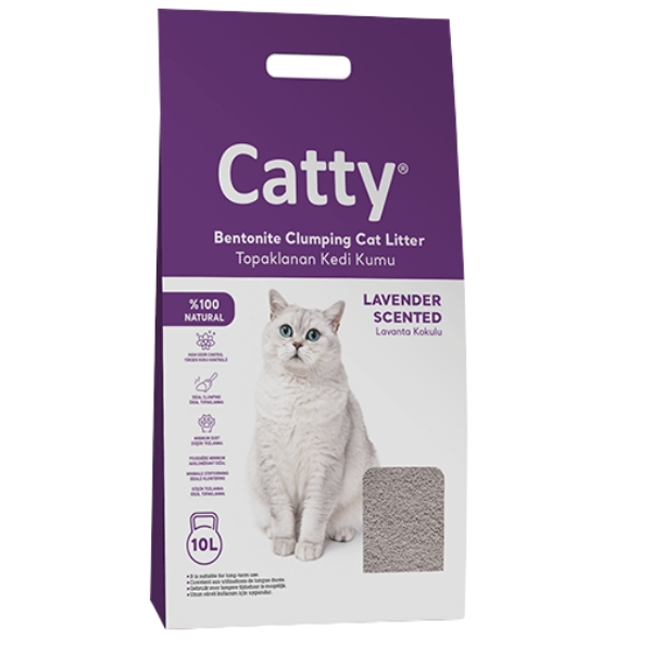 Catty Lavanta Kokulu Kedi Kumu 10 Lt