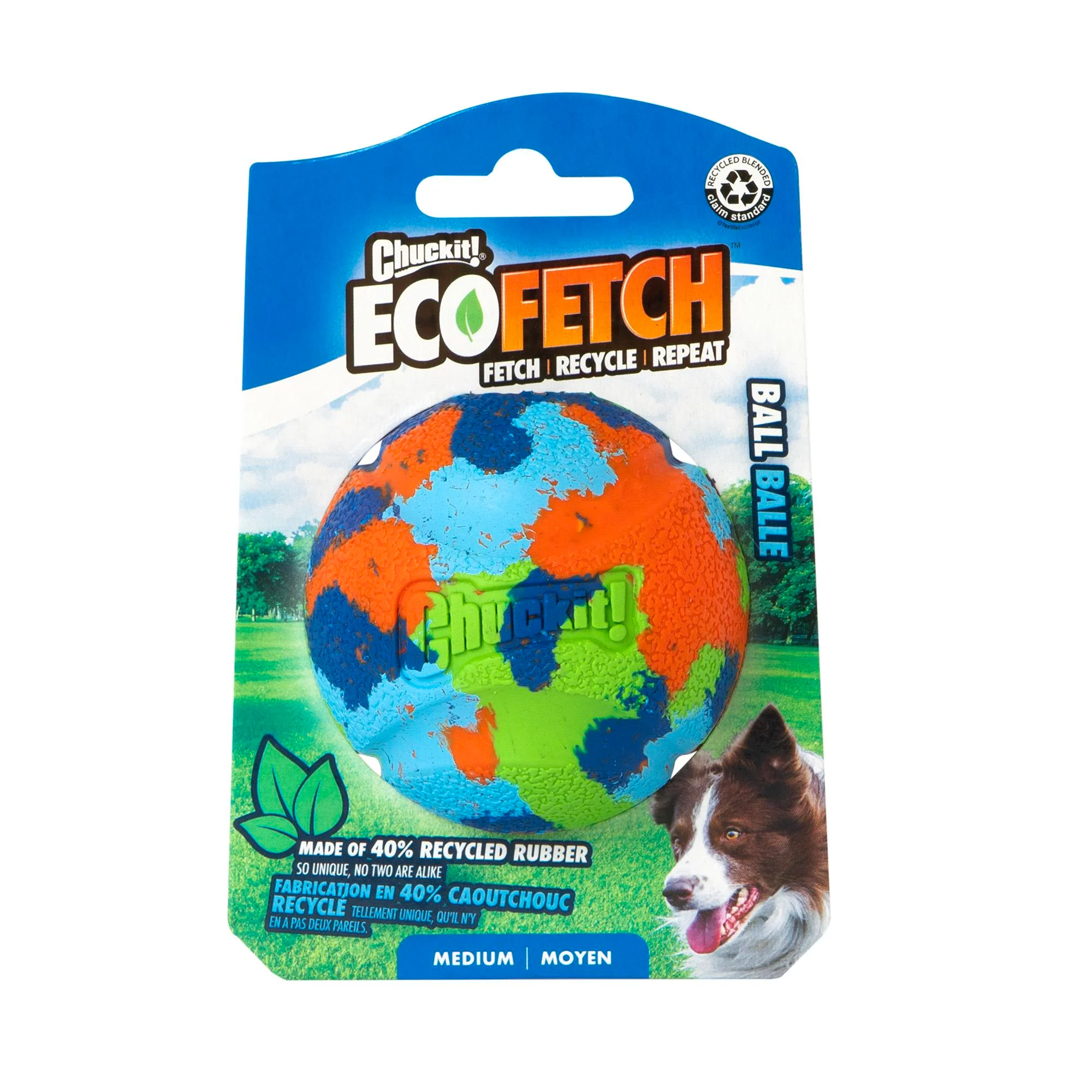 Chuckit! Eco Fetch Ball Doğa Dostu Köpek Oyun Topu Orta Boy 6,5 Cm