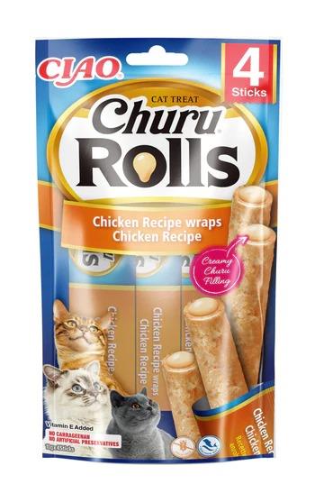 Ciao Churu Rolls Sticks Tavuk Sargılı Kedi Ödül Maması 4x10 Gr