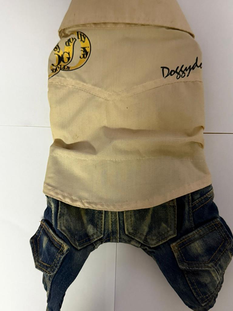 Doggy Dolly Kahve Mavi Gömlekli Pantalon Small