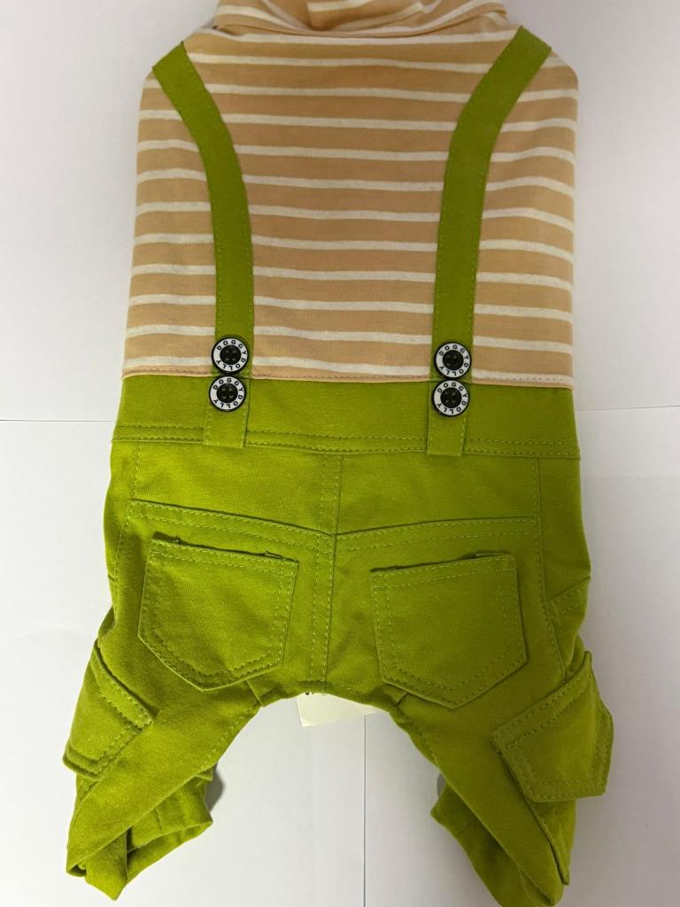 Doggy Dolly Yeşil Kahve Küçük Irk Köpek Elbisesi XLarge