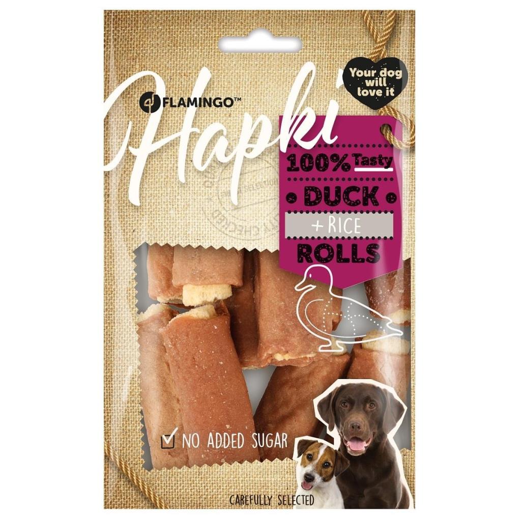 Flamingo Hapki Pirinç Puro Şekilli Ördekli Köpek Ödül Maması 85 Gr