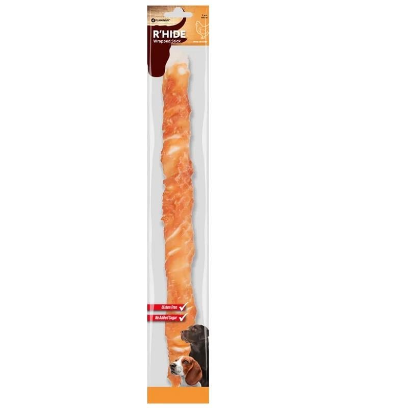 Flamingo Wrap Çubuk Köpek Ödülü 40 Cm 190 Gr