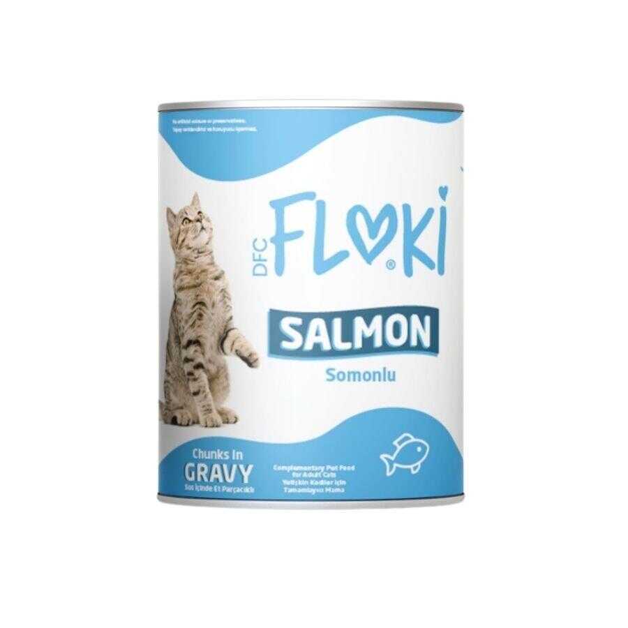 Floki Somonlu Yetişkin Kedi Konservesi 400 Gr