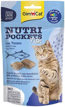 GimCat Nutripockets Ton Balıklı Kedi Ödülü 60 Gr