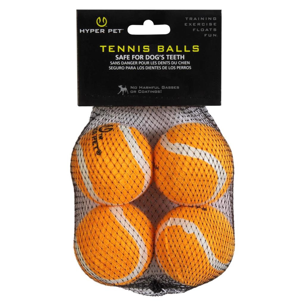 Hyper Pet 4'lü Turuncu Tenis Topu Orta 6.5 Cm