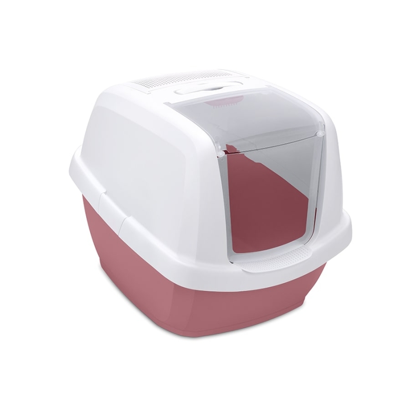Imac Maddy Junıor Kapalı Kedi Tuvaleti Pembe Beyaz 57x43x41 Cm