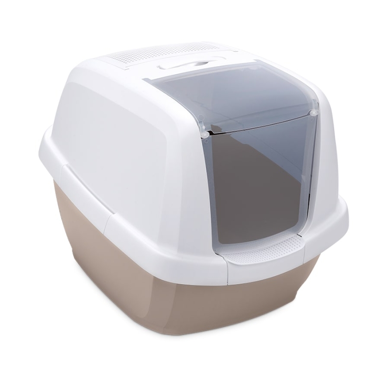 Imac Maddy Kapalı Kedi Tuvaleti Bej Beyaz 65x47,5x47,5 Cm