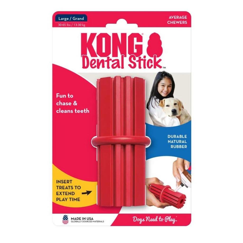 KONG Dental Stick Diş Temizliği Sağlayan Köpek Oyuncağı Large 13 Cm