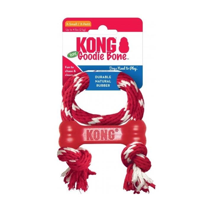 KONG Goodie Bone İpli Kemik Köpek Oyuncağı XSmall