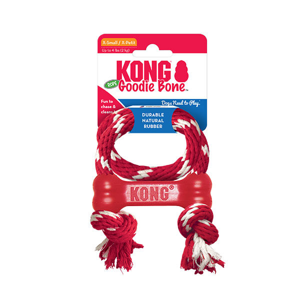Kong Goodie Bone Kemik Şeklinde Çok Amaçlı İp Sallantılı Köpek Oyuncağı Medium