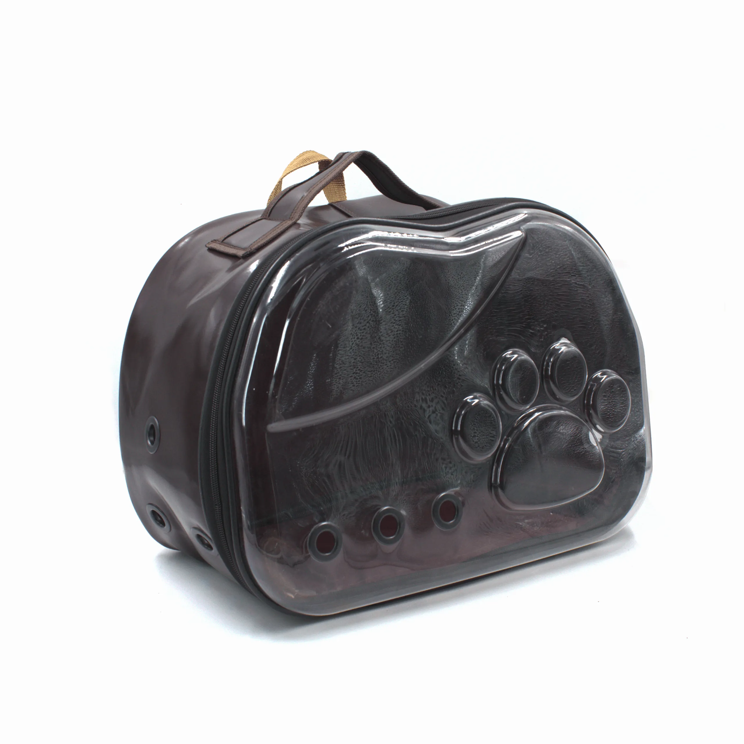 Lepus Kedi Köpek Space Bag Deri Taşıma Çantası Kahverengi 30X42X26 Cm
