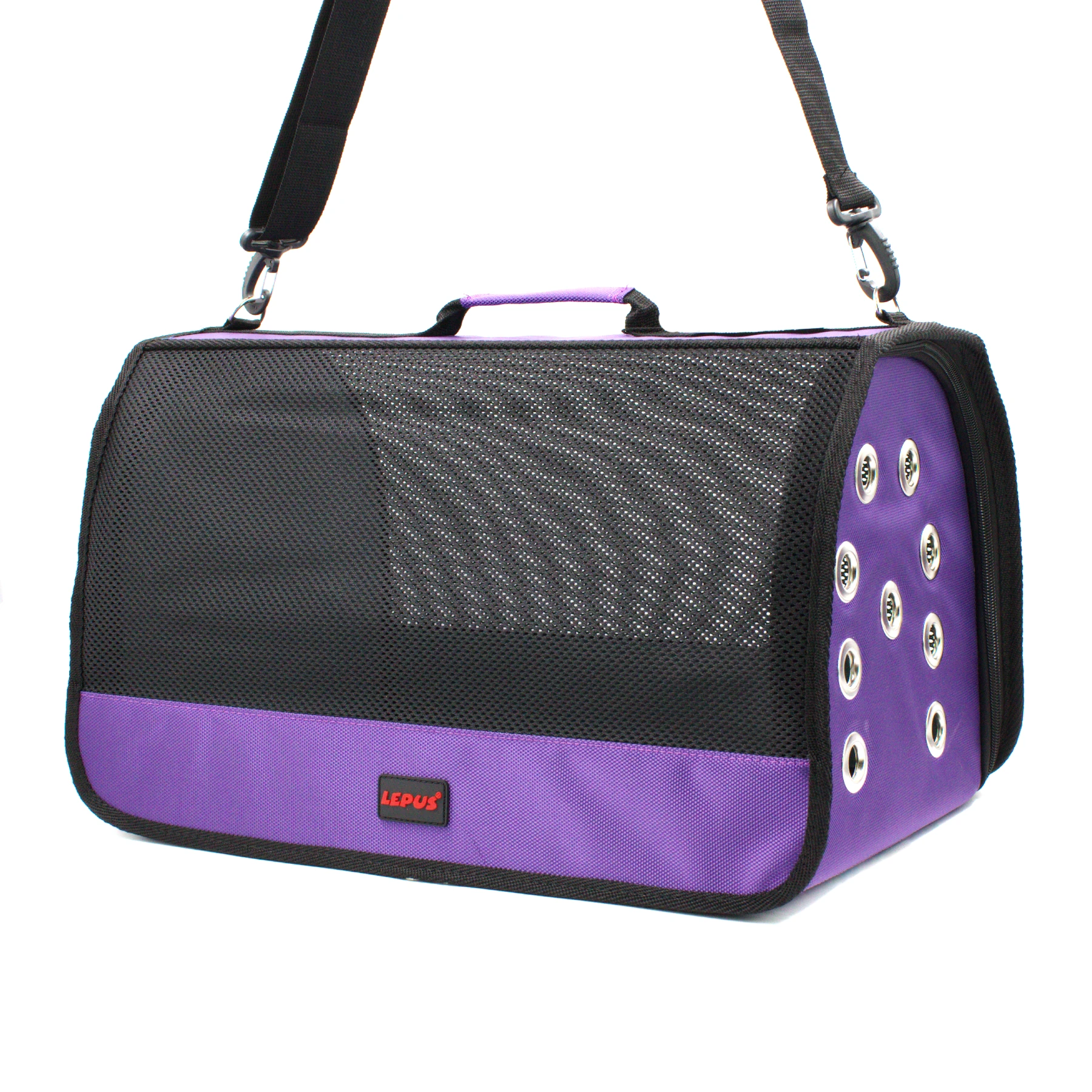 Lepus Mesh Bag Kedi Köpek Taşıma Çantası Lila 28X45X28 Cm
