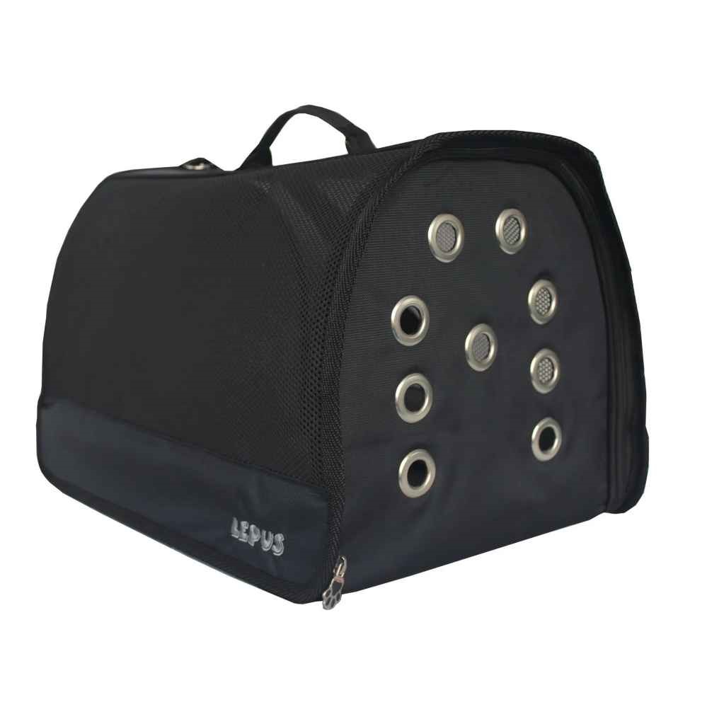Lepus Mesh Bag Kedi Köpek Taşıma Çantası Siyah