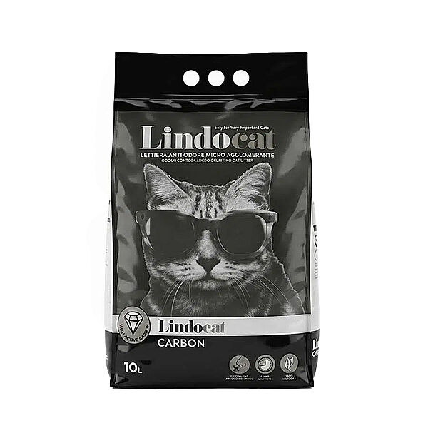 Lindocat Carbon Ekstra Güçlü Topaklanan Kedi Kumu 10 Lt