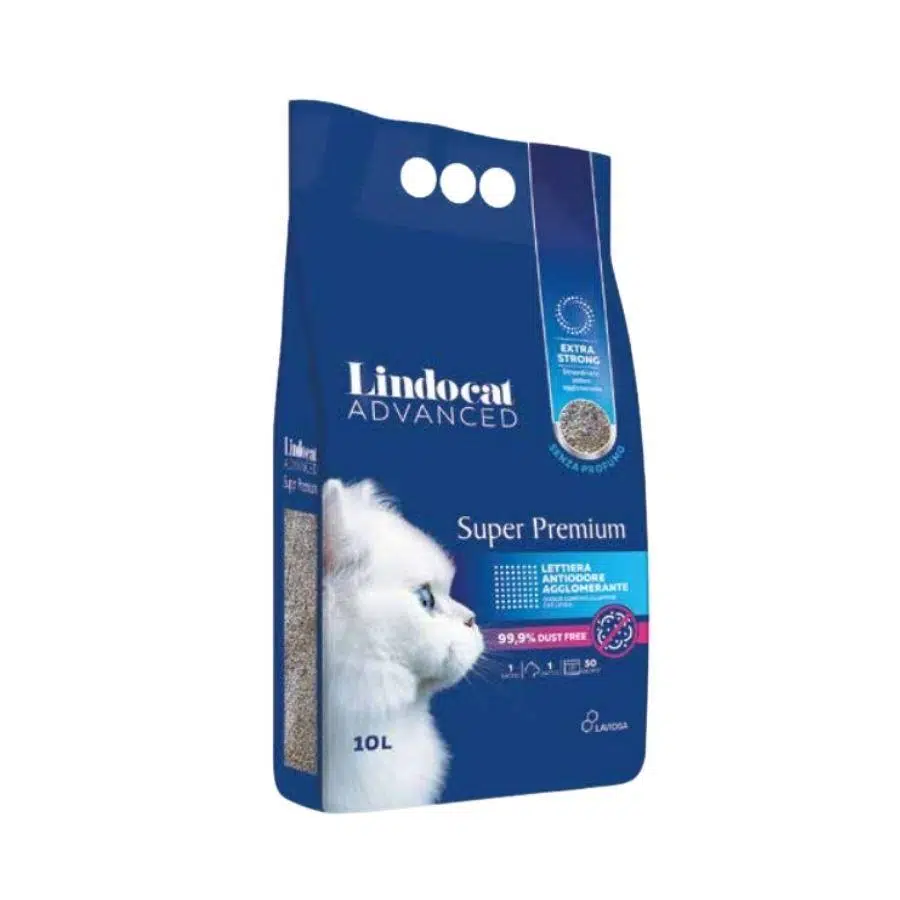 Lindocat Super Premium Bikarbonatlı Koku Önleyici ve Extra Güçlü Topaklanan Kedi Kumu 10 Lt