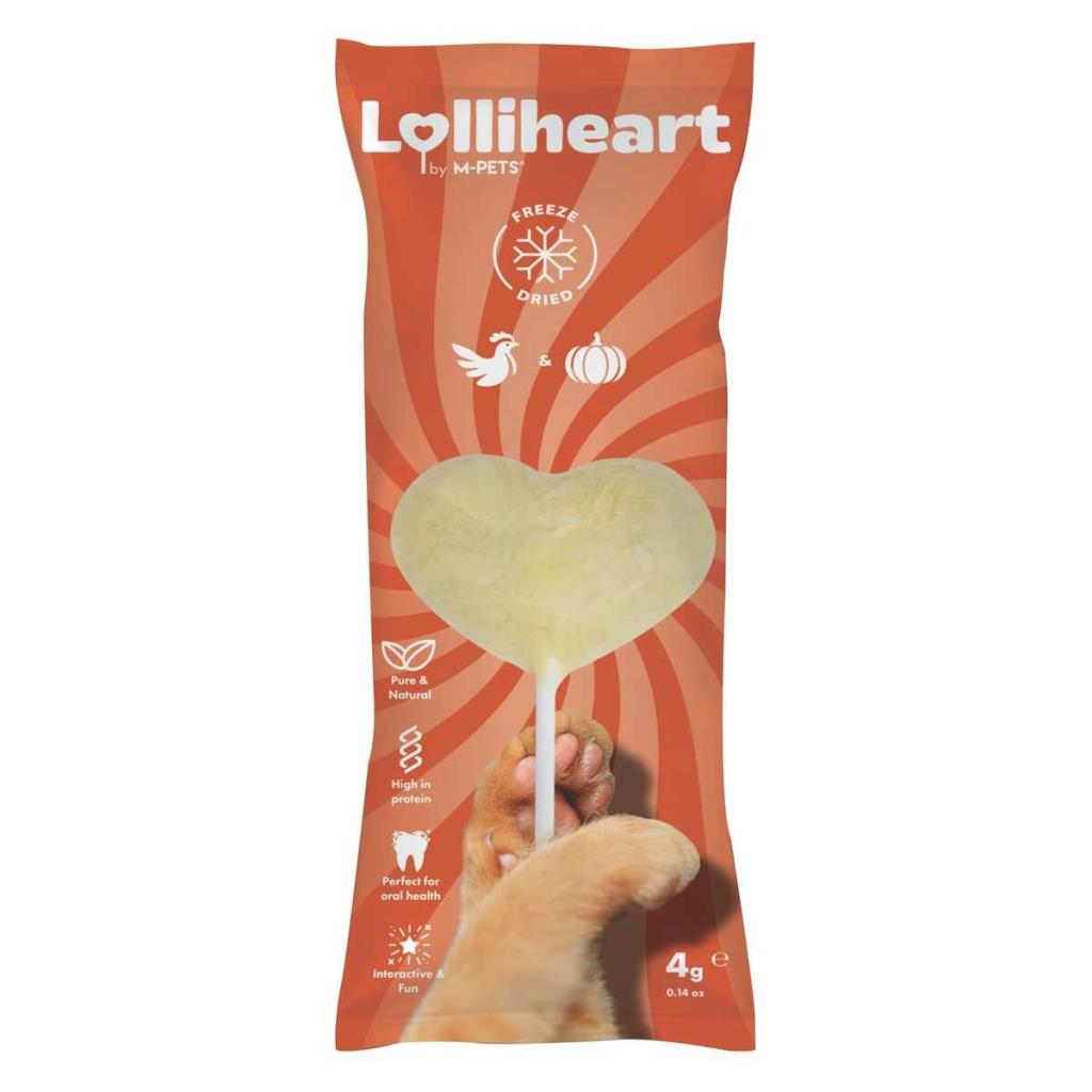 M-Pets Lolliheart Balkabaklı Lolipop Kedi Ödül Maması 4 Gr