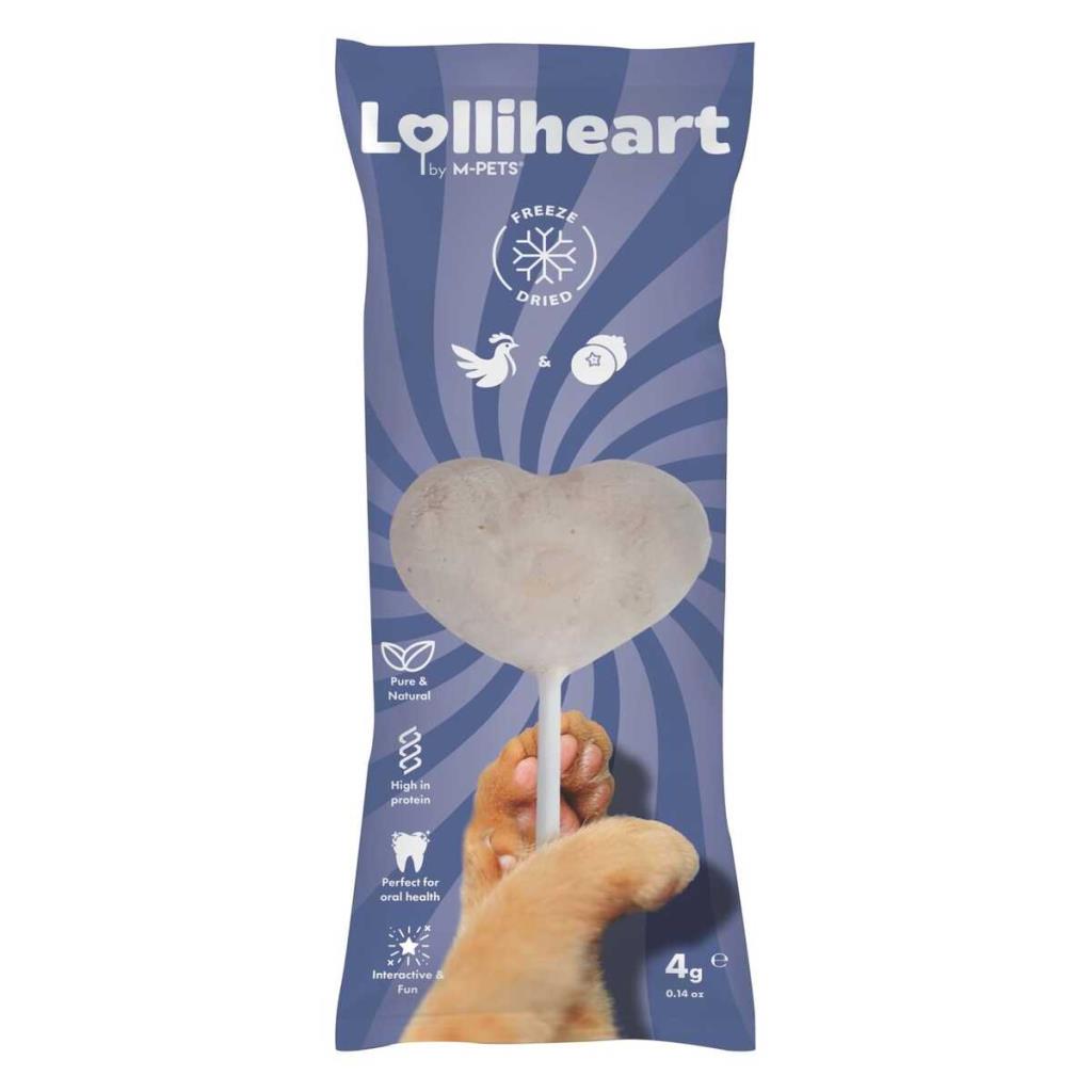 M-Pets Lolliheart Yaban Mersinli Lolipop Kedi Ödül Maması 4 Gr