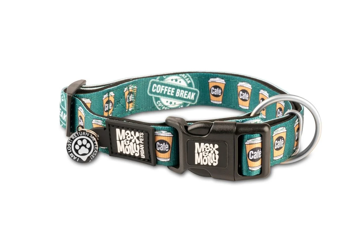Max Molly Coffee Break Smart ID Köpek Boyun Tasması XSmall